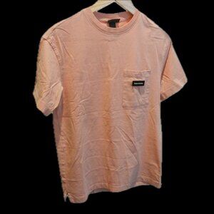 Men’s H&M Equipe d’Artistes Salmon Pink Relaxed Fit T-Shirt Sz XS Crew Neck